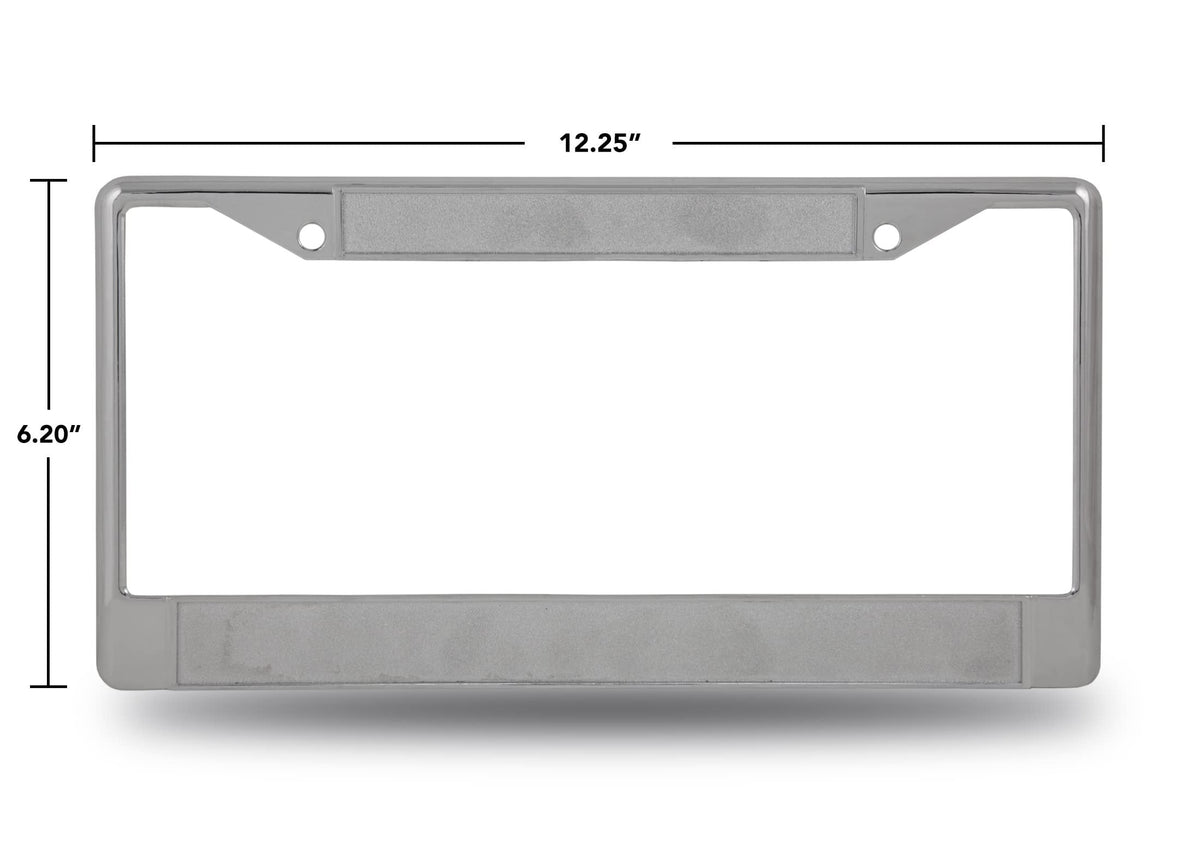 University of Memphis Tigers Chrome Metal License Plate Frame Tag Cover, 12x6 Inch 4