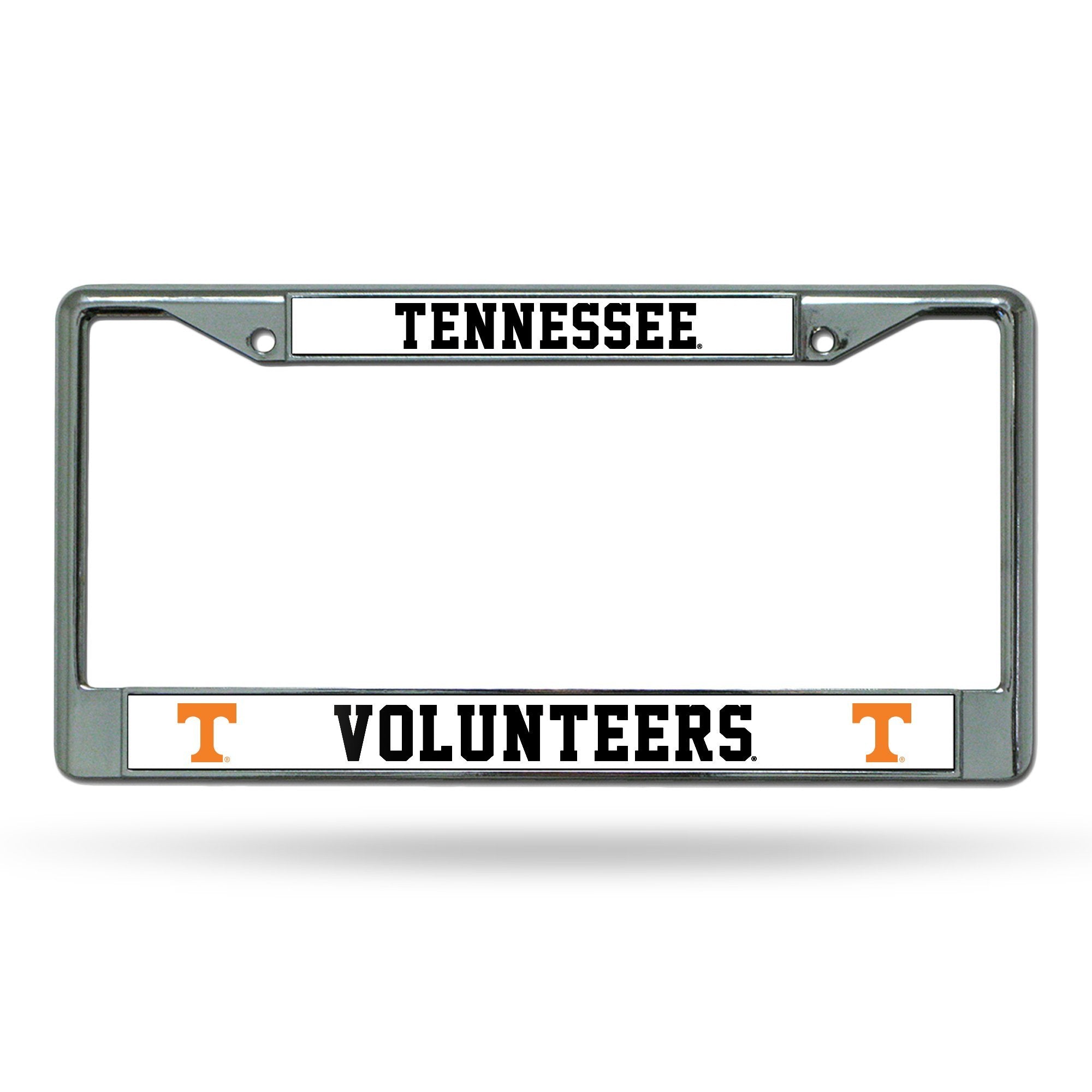 University of Tennessee Volunteers Premium Metal License Plate Frame Chrome Tag Cover, 12x6 Inch