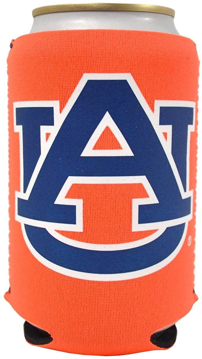 Auburn University Tigers Pair of 12oz Drink Can Cooler Insulated Neoprene Beverage Holder, Logo Design