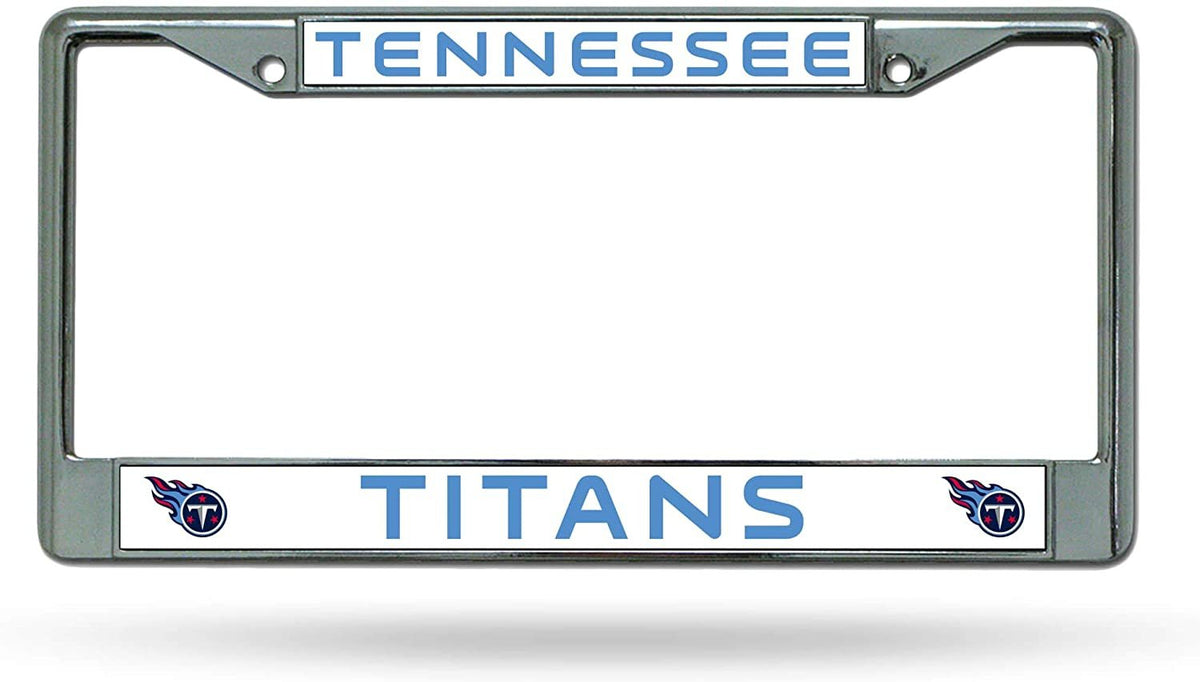 Tennessee Titans Premium Metal License Plate Frame Chrome Tag Cover, 12x6 Inch 1