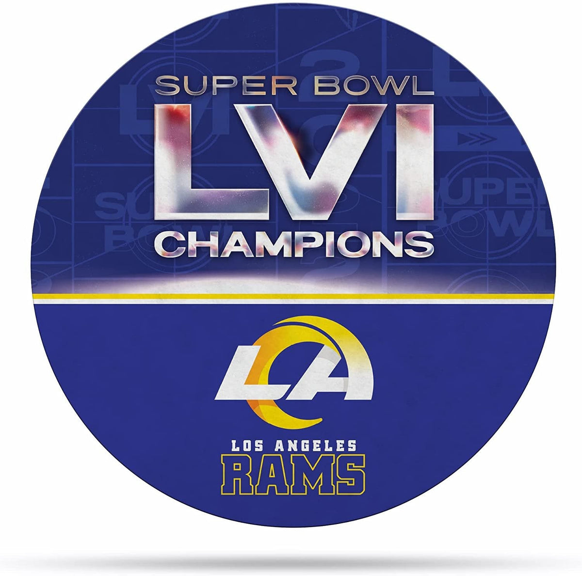 Los Angeles Rams Super Bowl LVI Champions Soft Felt Pennant, Shape Cut, 18 Inch, Easy To Hang 1