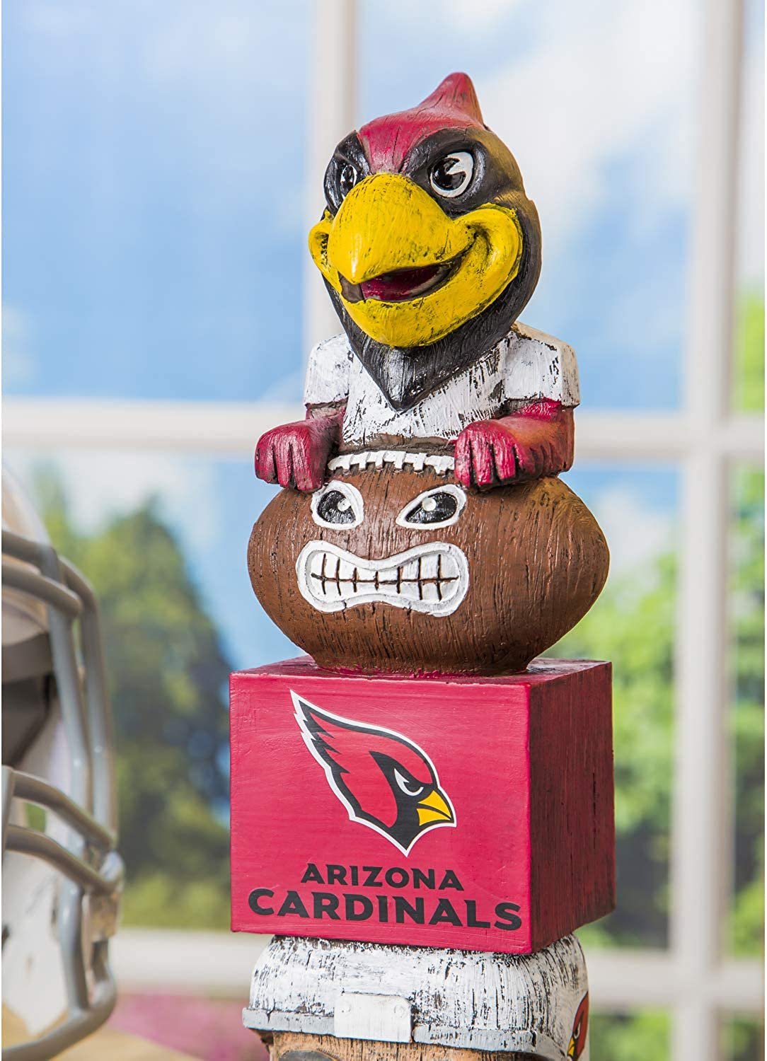 Arizona Cardinals 16 Inch Tiki Totem Garden Statue Resin Outdoor Decoration 6
