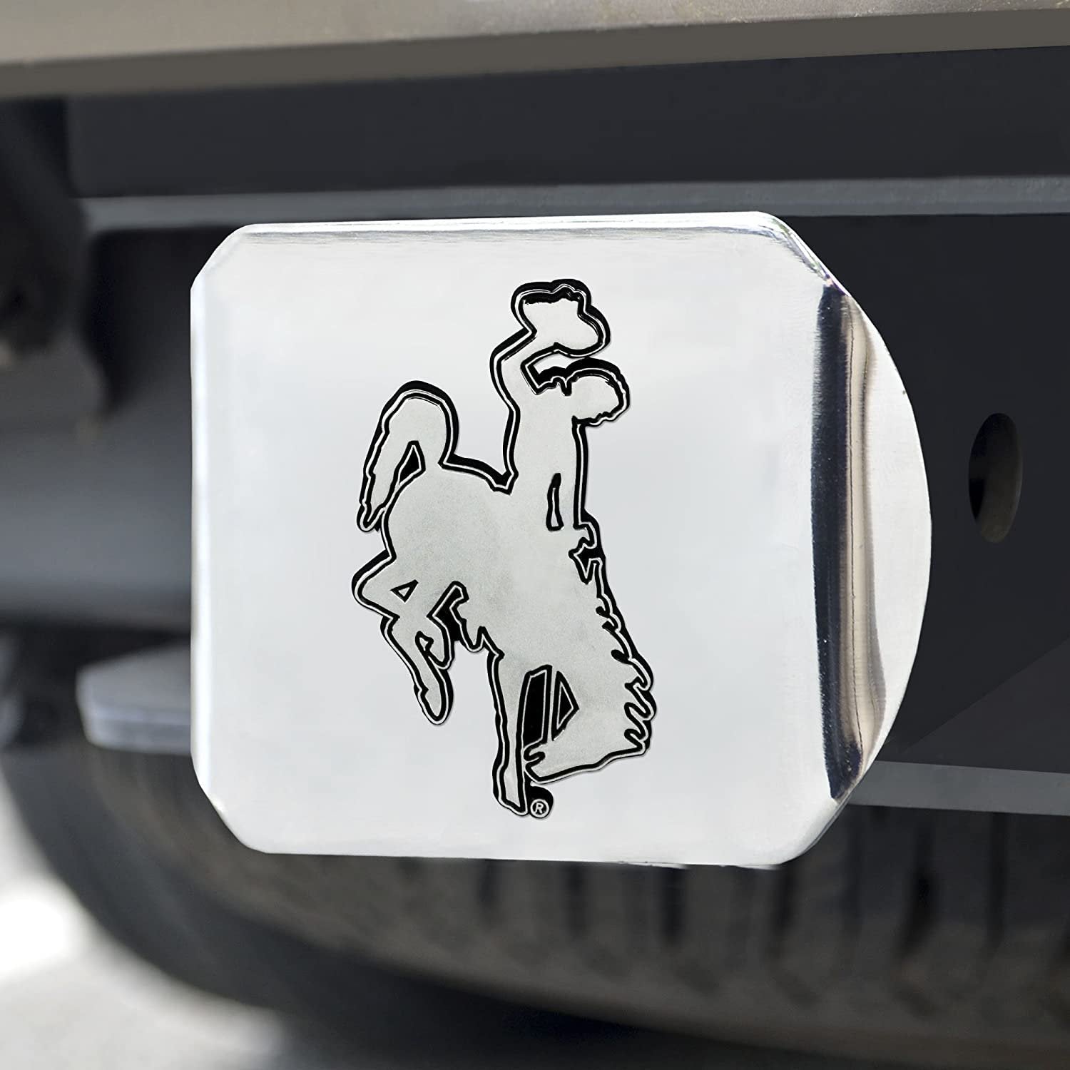 University of Virginia Cavaliers Solid Metal Hitch Cover with Raised Chrome Metal Emblem 2" Square Type III