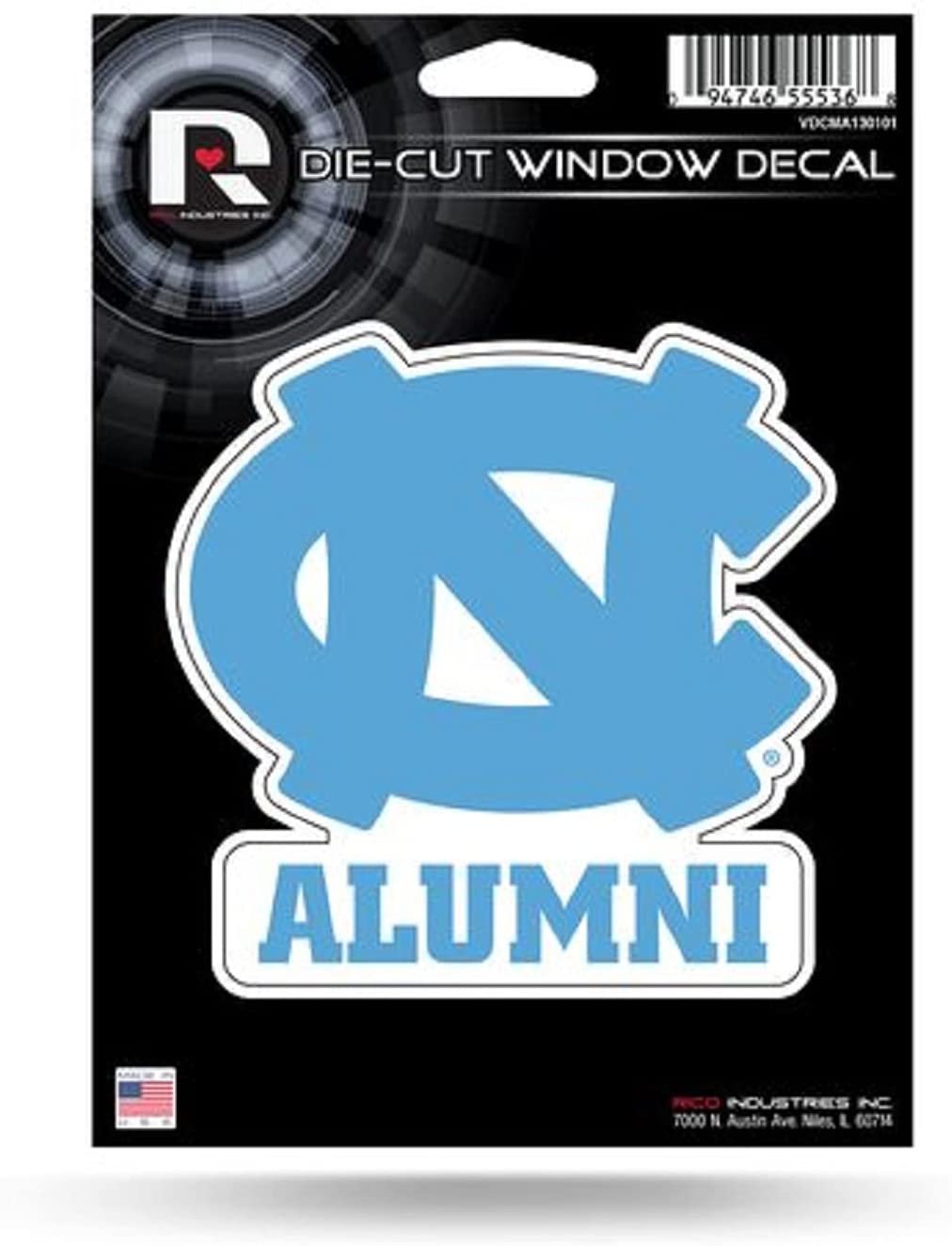 North Carolina Tar Heels UNC Alumni 5" Decal Sticker Flat Vinyl Die Cut Auto Home Emblem University of 1