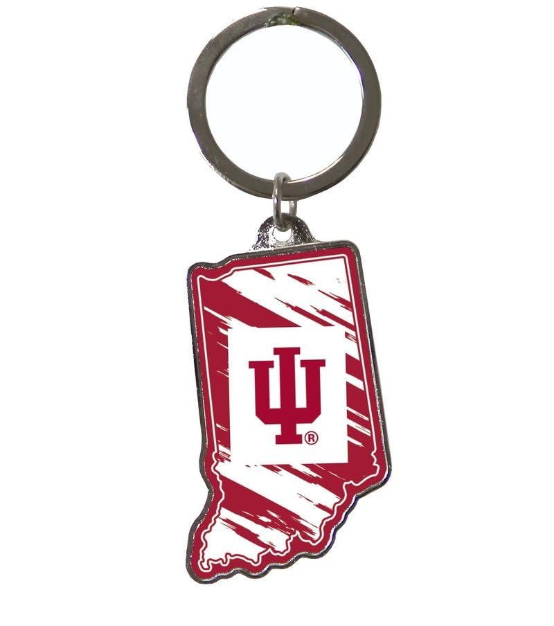 Rico Industries NCAA Indiana Hoosiers State Shape Keychain