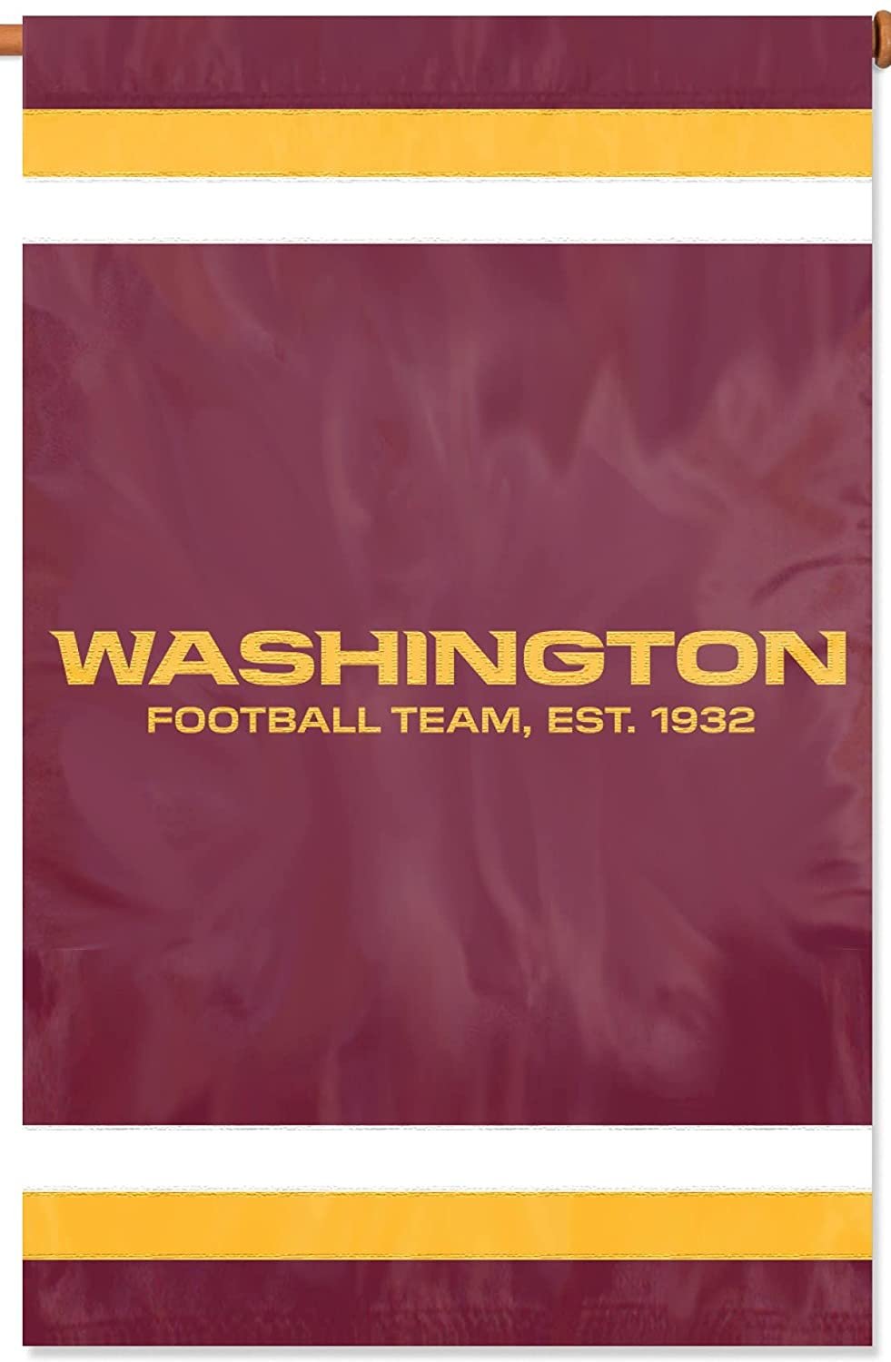 Washington Football Team Commanders Flag Banner Premium 2-Sided 28x44 Applique Embroidered Outdoor House 1