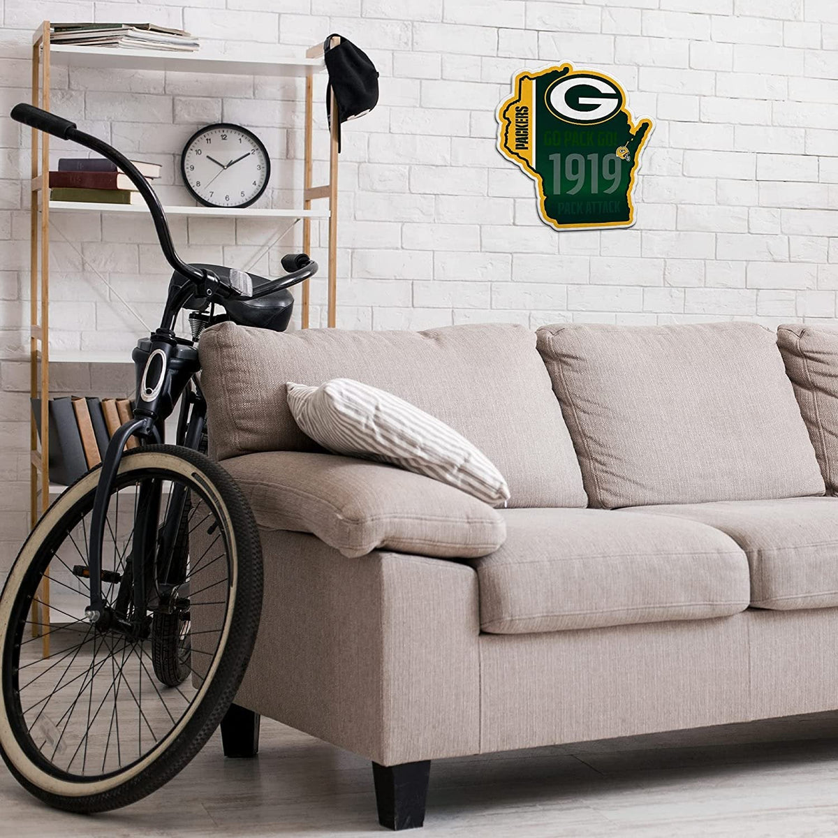 Green Bay Packers Pennant State Shape 18 Inch Soft Felt 3