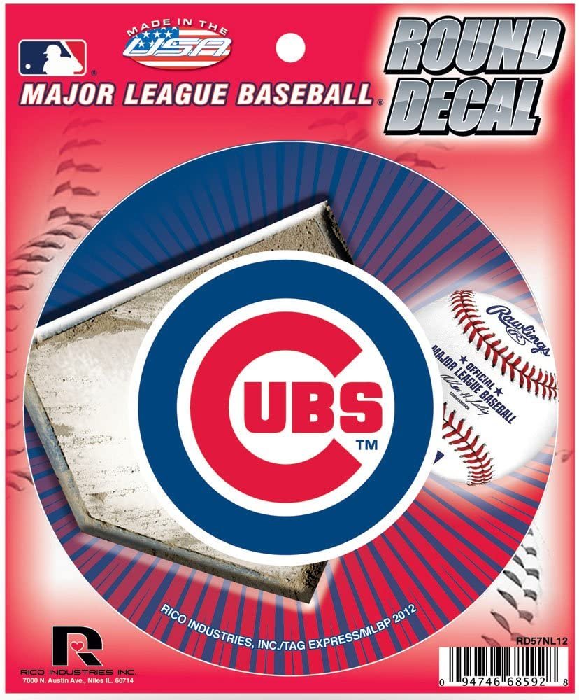 Chicago Cubs 4" Round Decal 1