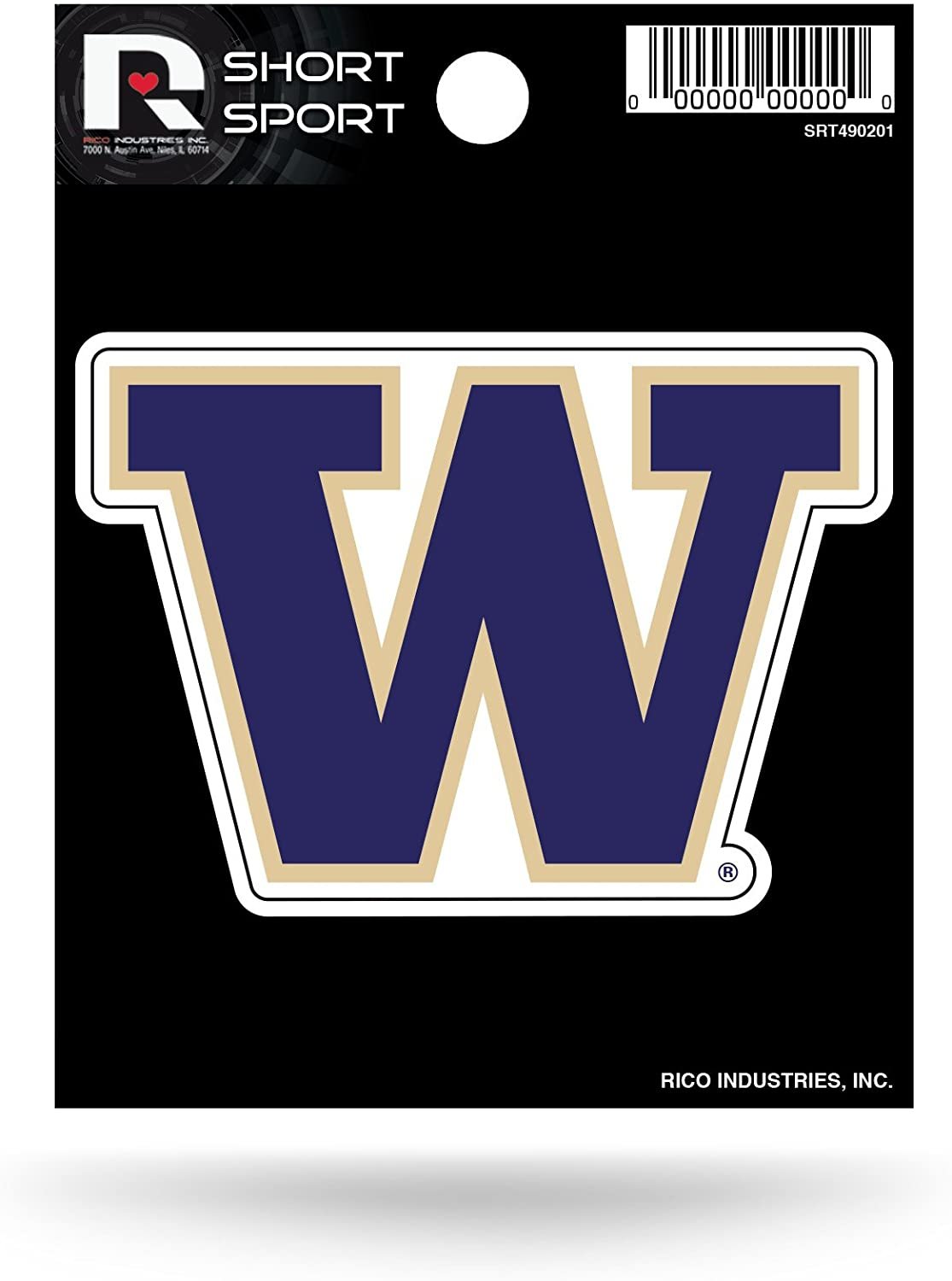 Washington Huskies Short Sport Decal University of