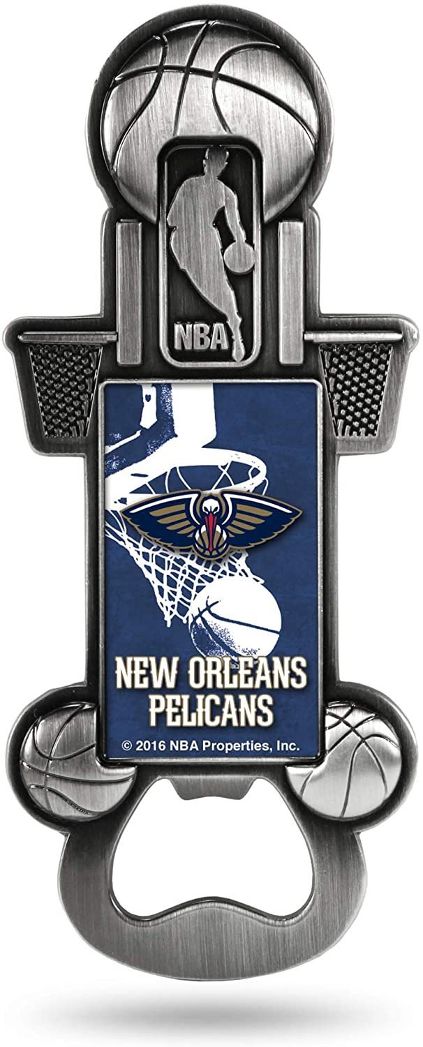 NBA New Orleans Pelicans Magnetic Metal Bottle Opener Party Starter 1