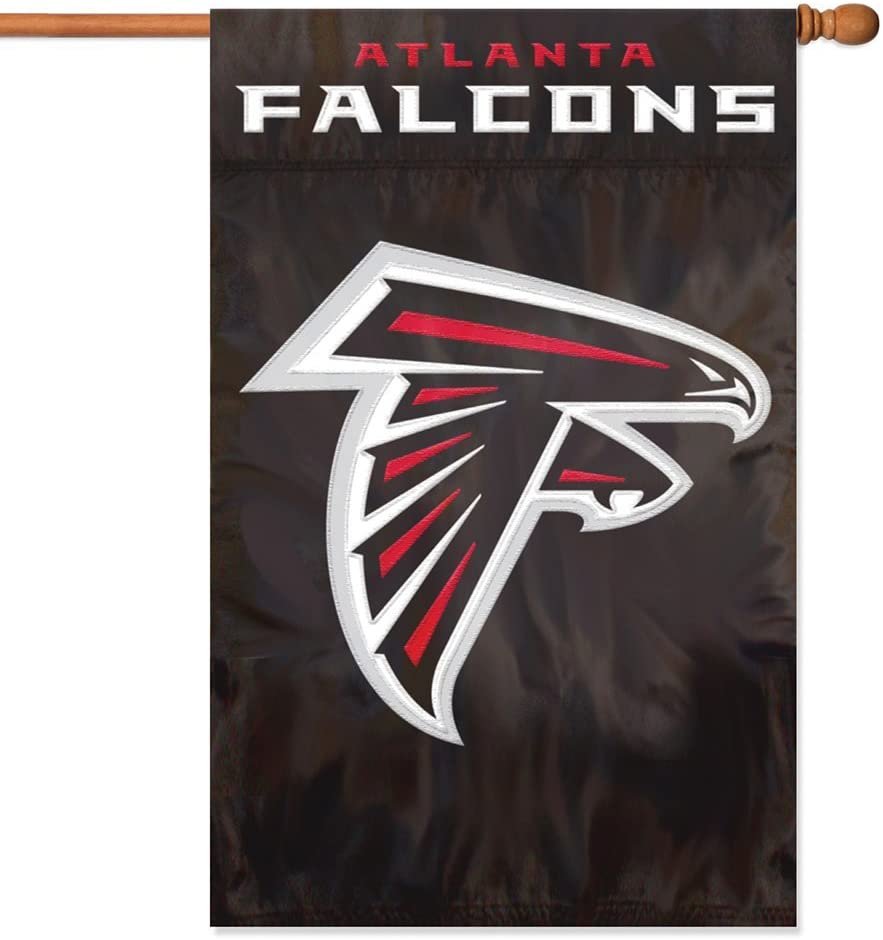 Atlanta Falcons Premium Double Sided House Banner Flag, 28x44 Inch, Applique Emroidered, Logo Design