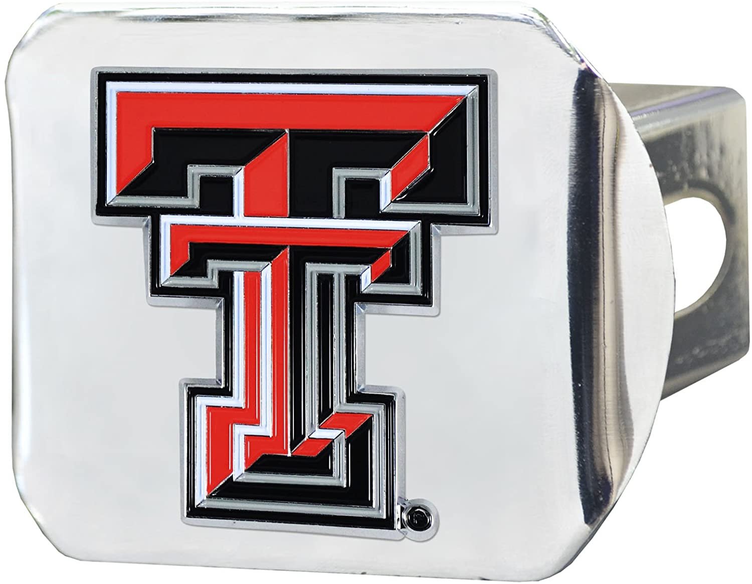 Texas Tech Red Raiders Hitch Cover Solid Metal with Raised Color Metal Emblem 2" Square Type III University