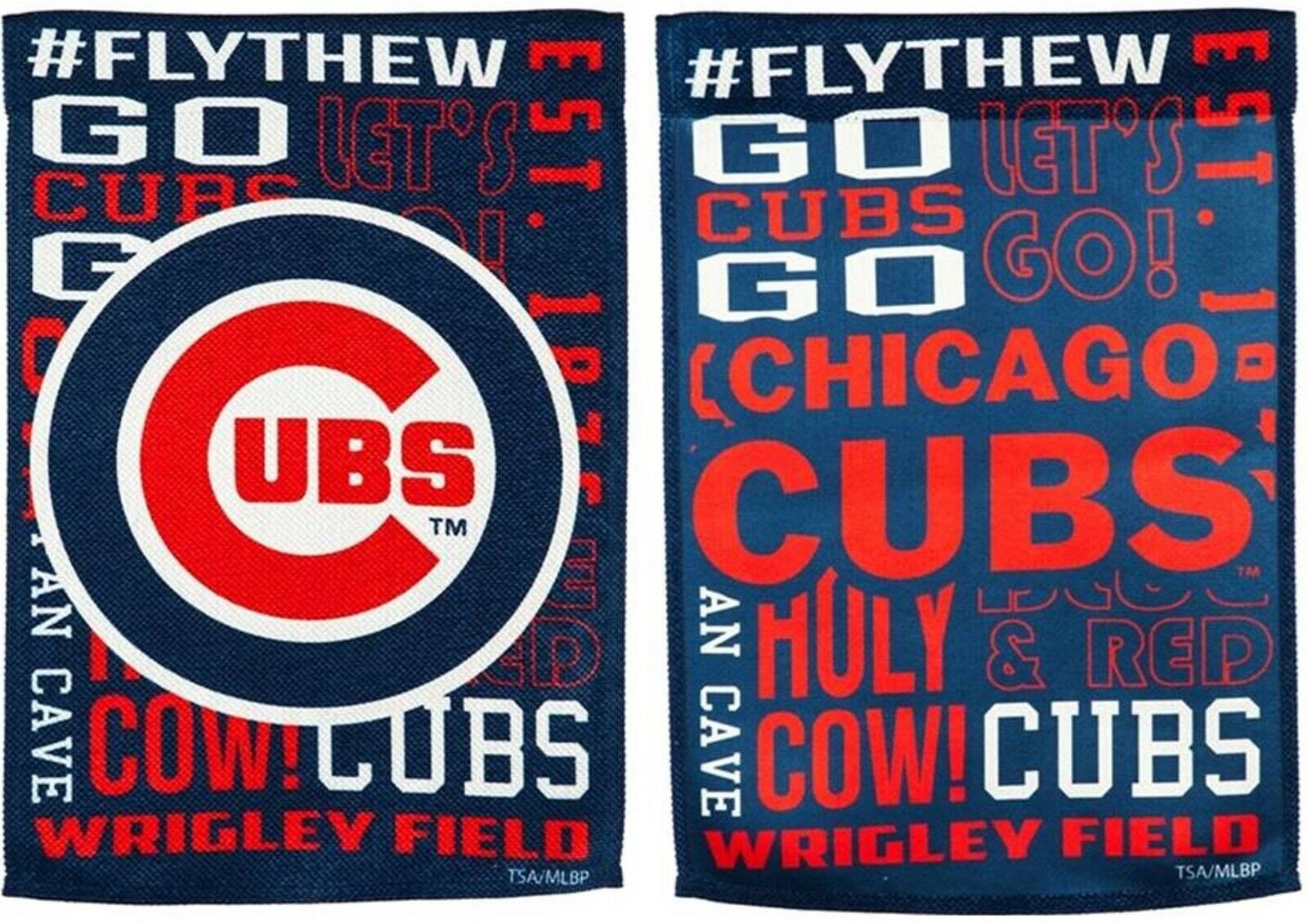 Chicago Cubs Fan Rules Premium 2-Sided 28x44 Banner Outdoor House Flag Baseball 1