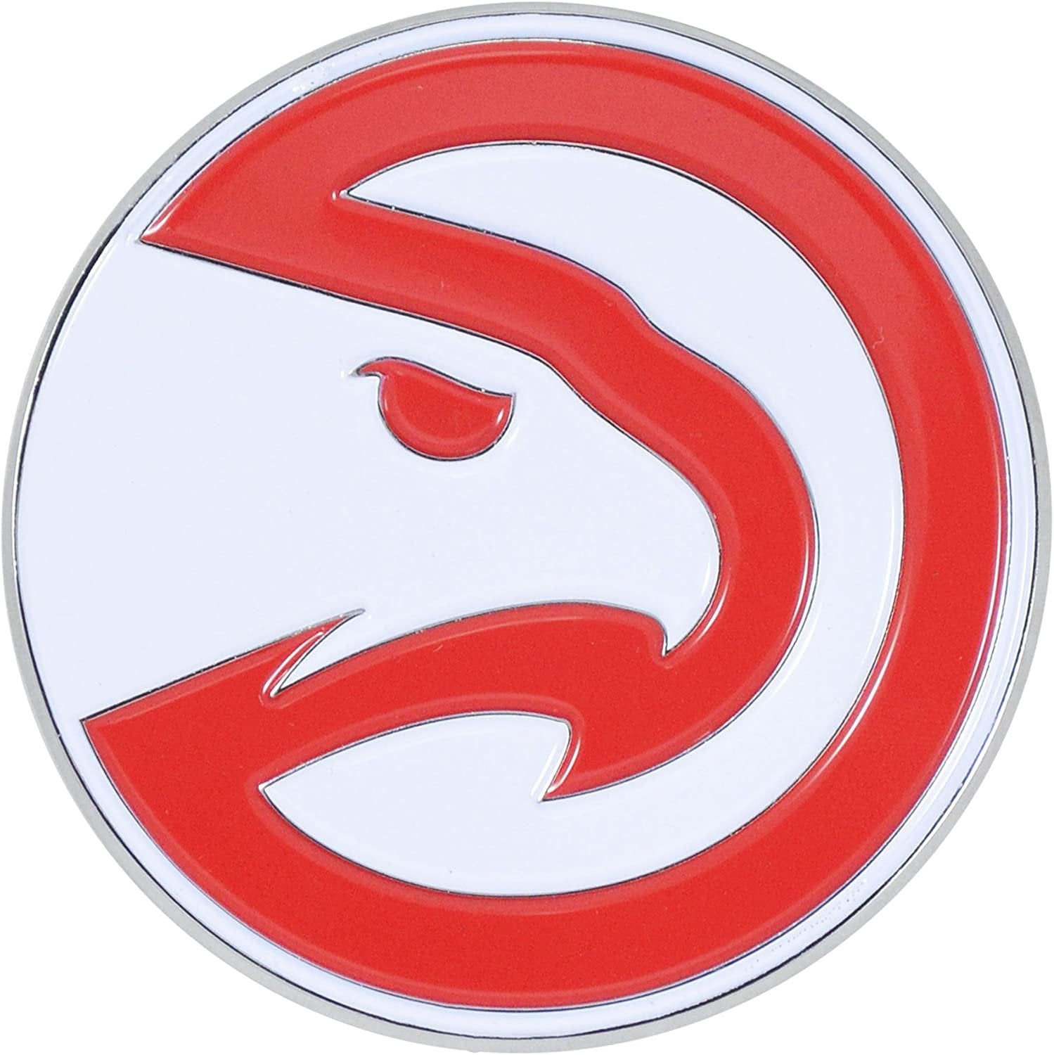 Atlanta Hawks Solid Metal Color Auto Emblem 1