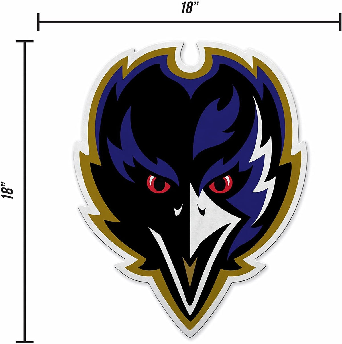 Baltimore Ravens Pennant Primary Logo 18 Inch Soft Felt 4