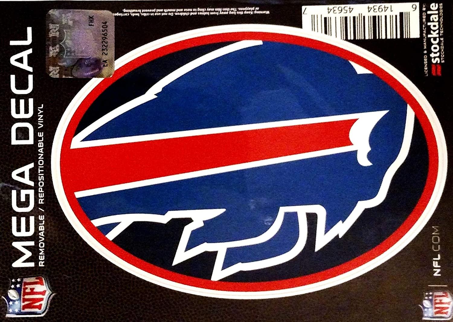 Buffalo Bills 5 Inch Sticker Decal, Mega Logo Design, Flat Vinyl, Full Adhesive Backing 1