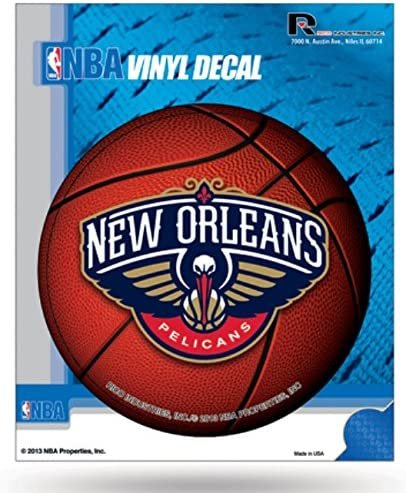 New Orleans Pelicans 4 Inch Round Decal Sticker Flat Vinyl 1