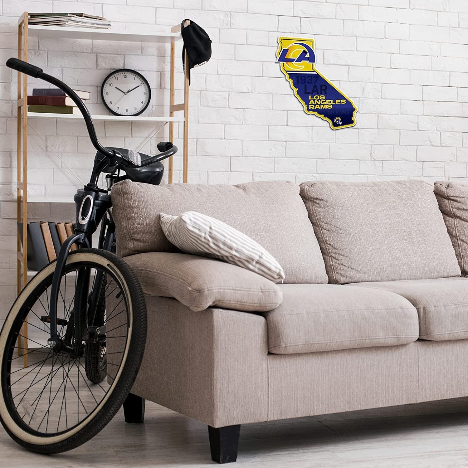 Los Angeles Rams Pennant State Shape 18 Inch Soft Felt 3