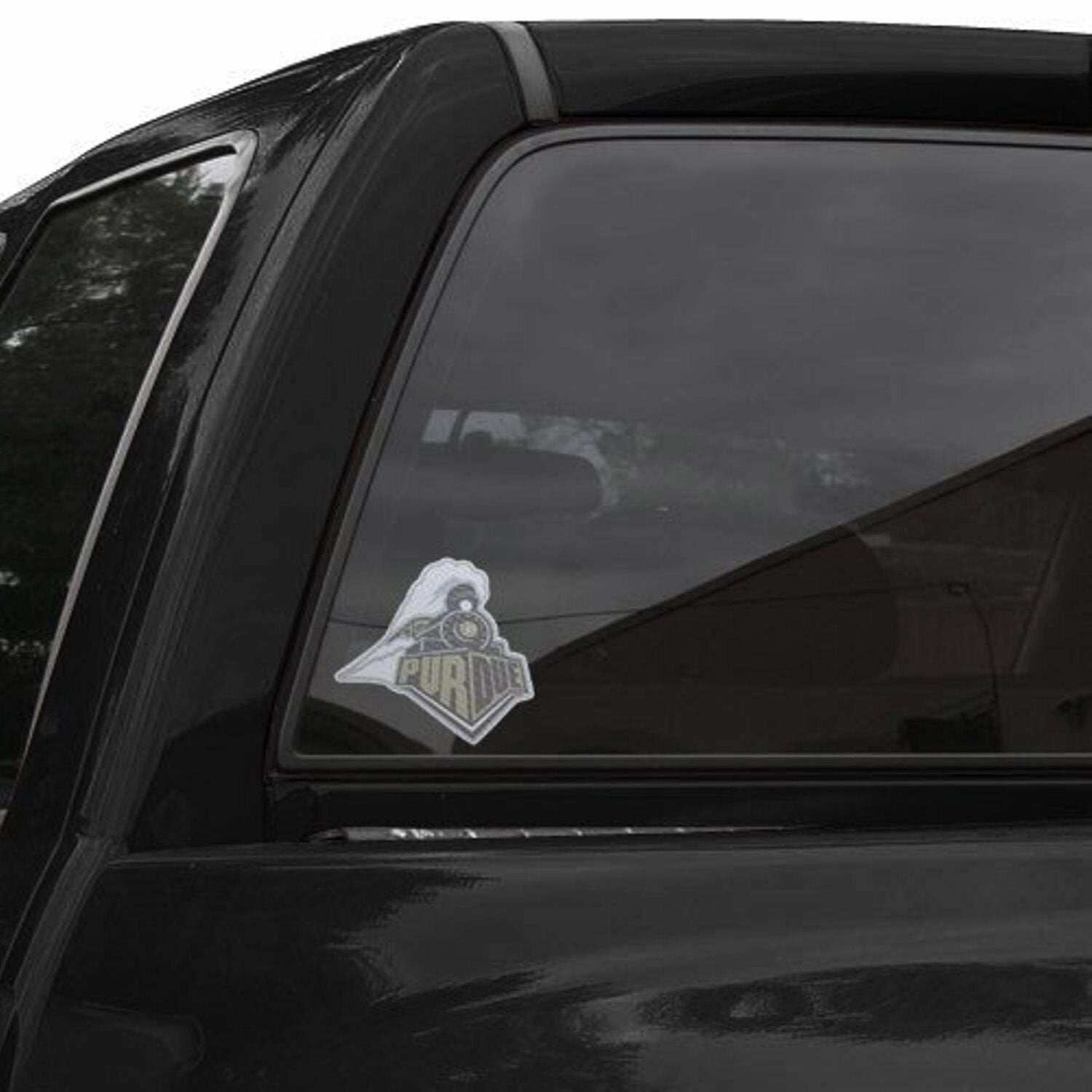 Purdue University Boilermakers 8 Inch Preforated Window Film Decal Sticker, One-Way Vision, Adhesive Backing 2