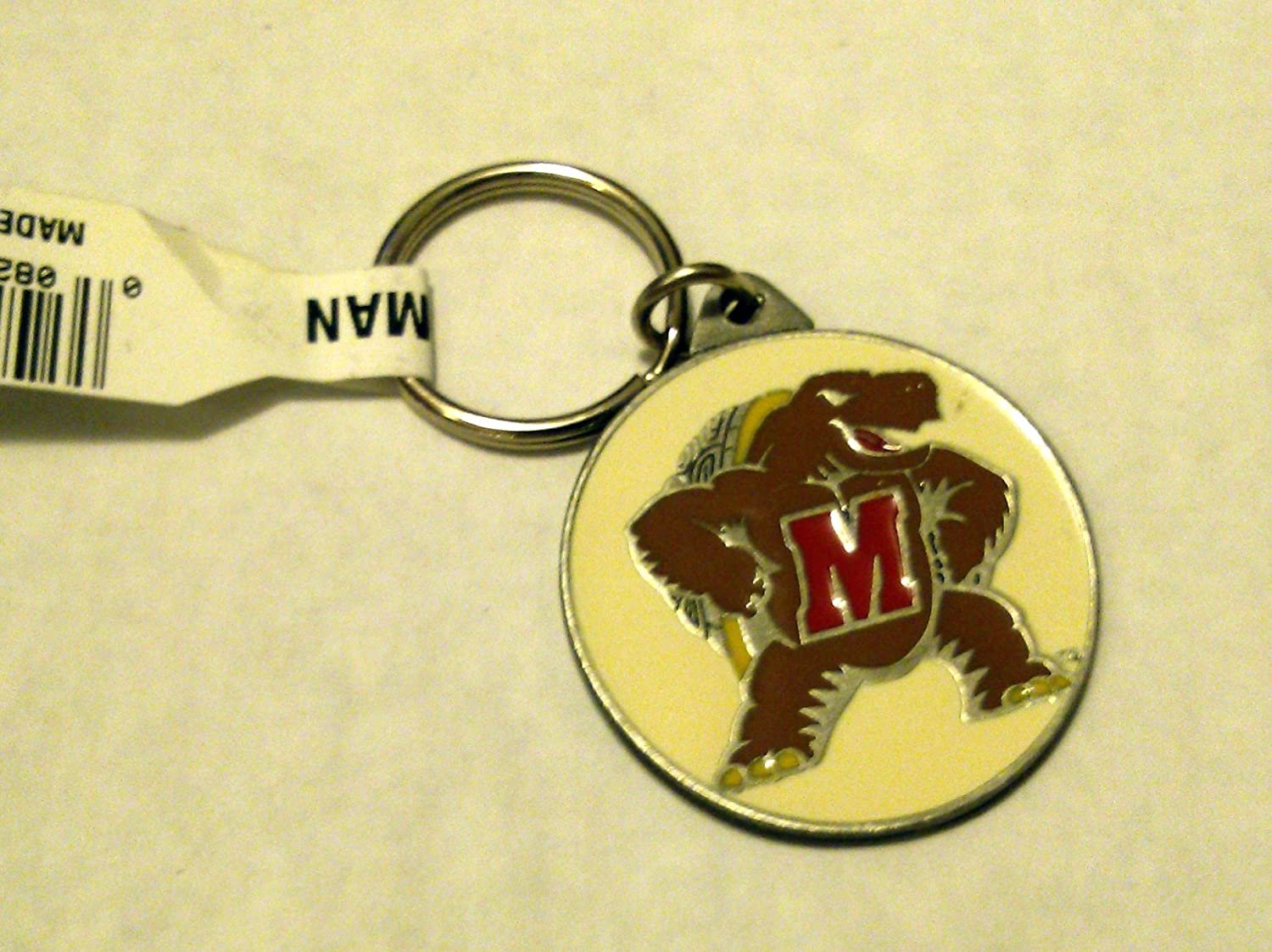 Maryland Terrapins Premium Pewter Medallion Keychain Key Chain University of