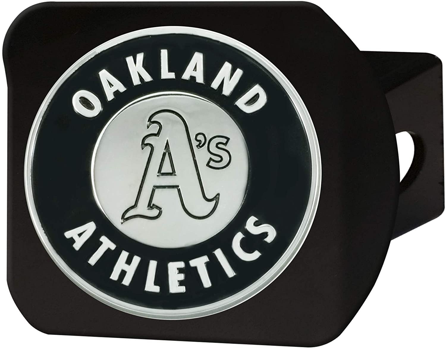 FANMATS 26665 MLB - Oakland Athletics Hitch Cover - Black
