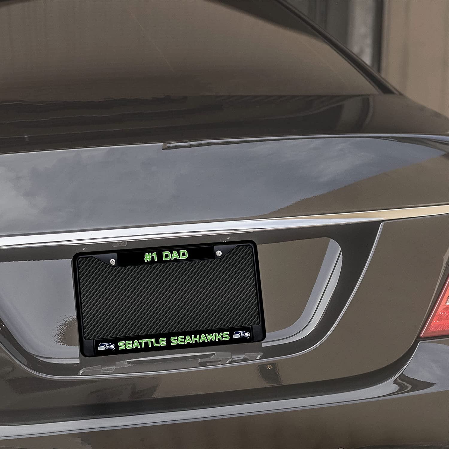 Miami Heat Black Metal License Plate Frame Chrome Tag Cover 6x12 Inch 2