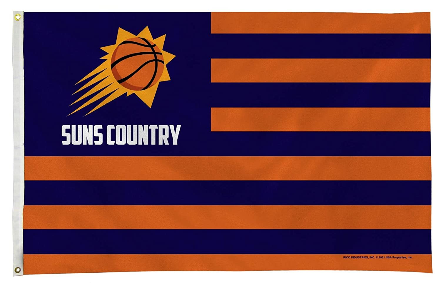 Phoenix Suns Premium 3x5 Feet Flag Banner, Country Design, Metal Grommets, Outdoor Use, Single Sided 1