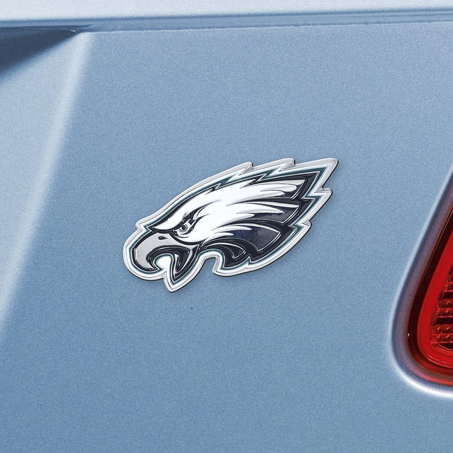 Philadelphia Eagles Premium Solid Metal Raised Auto Emblem, Shape Cut, Adhesive Backing 2