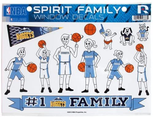NBA Denver Nuggets Family Decals Sheet 1