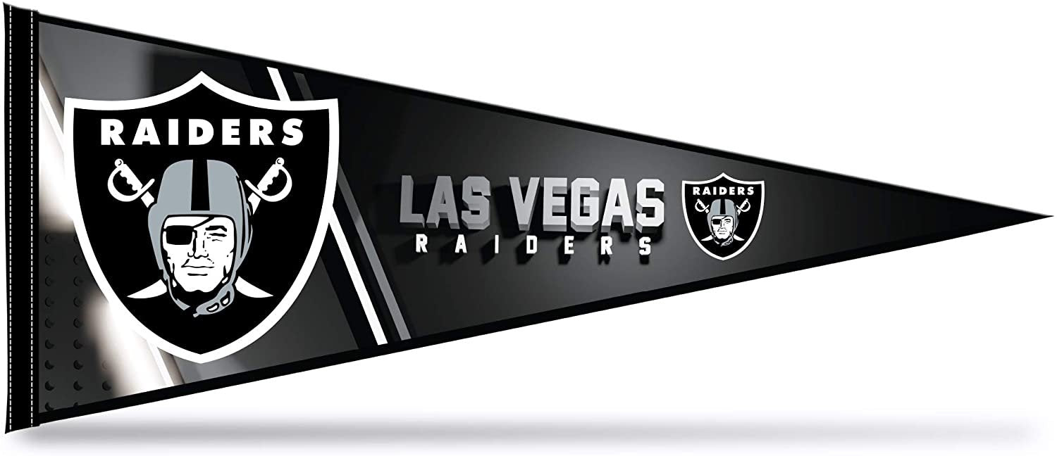 Las Vegas Raiders Soft Felt Pennant, 12x30 Inch, Easy To Hang 1