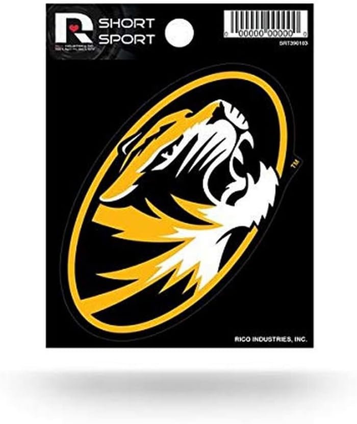 University of Missouri Tigers 3 Inch Decal Sticker Flat Vinyl Full Adhesive Backing 1