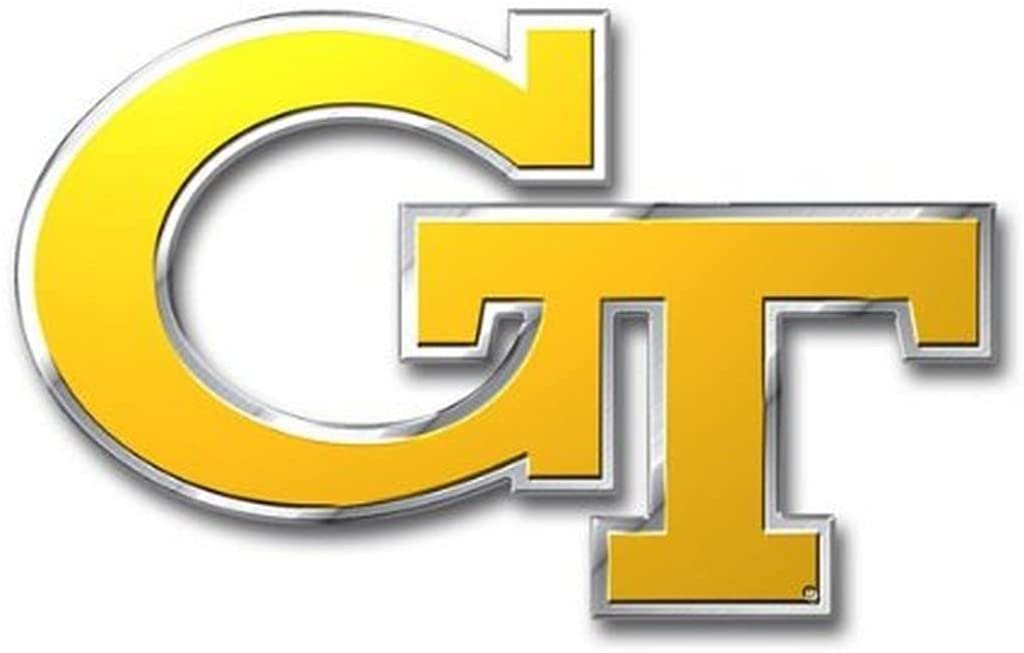 Georgia Tech Heavy Duty Aluminum Color Emblem