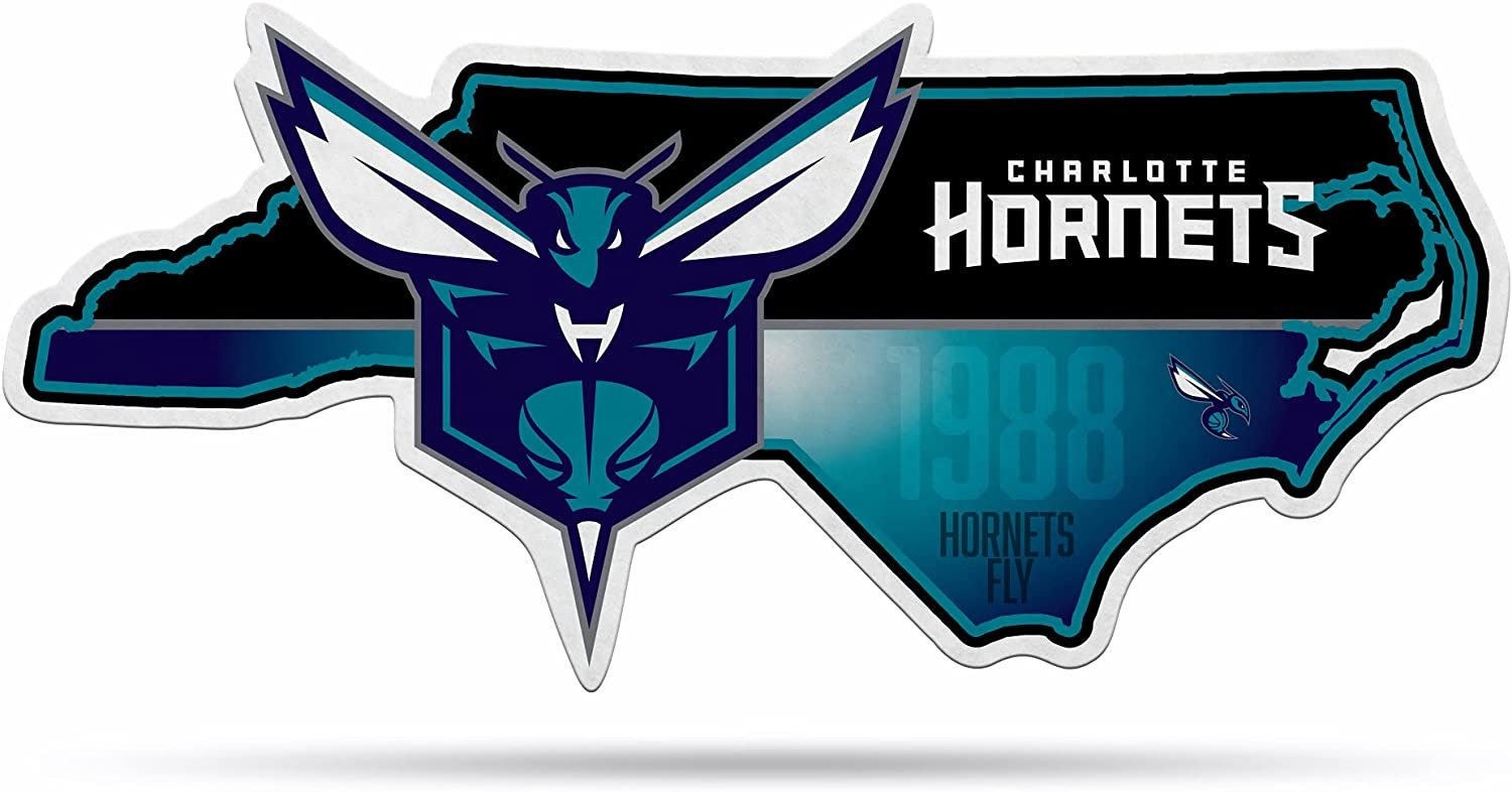 Charlotte Hornets 18" State Design Pennant Soft Felt 1