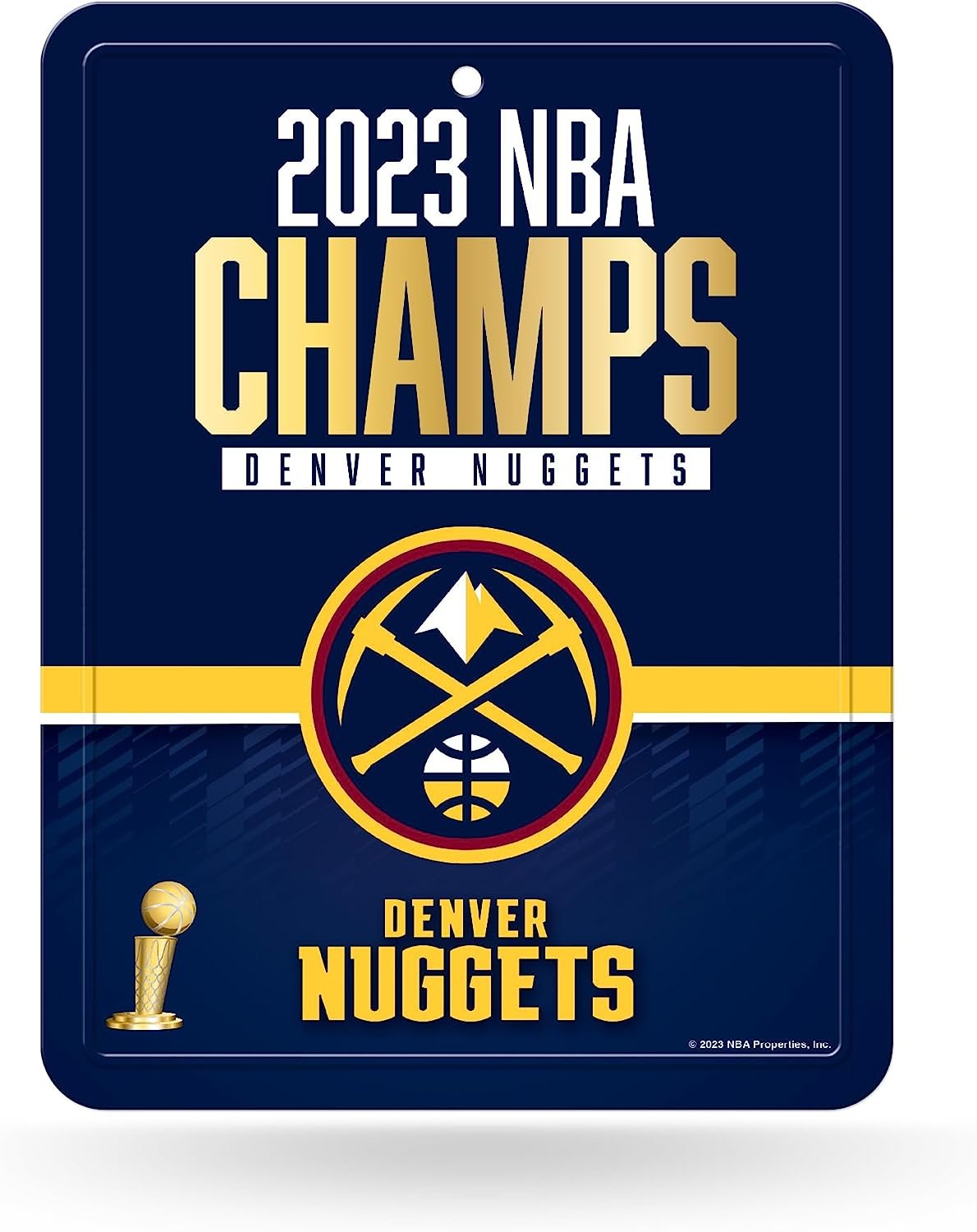 Denver Nuggets 2023 NBA Champions Premium 8.5x11 Inch Metal Parking Wall Sign Home Office Decor 1