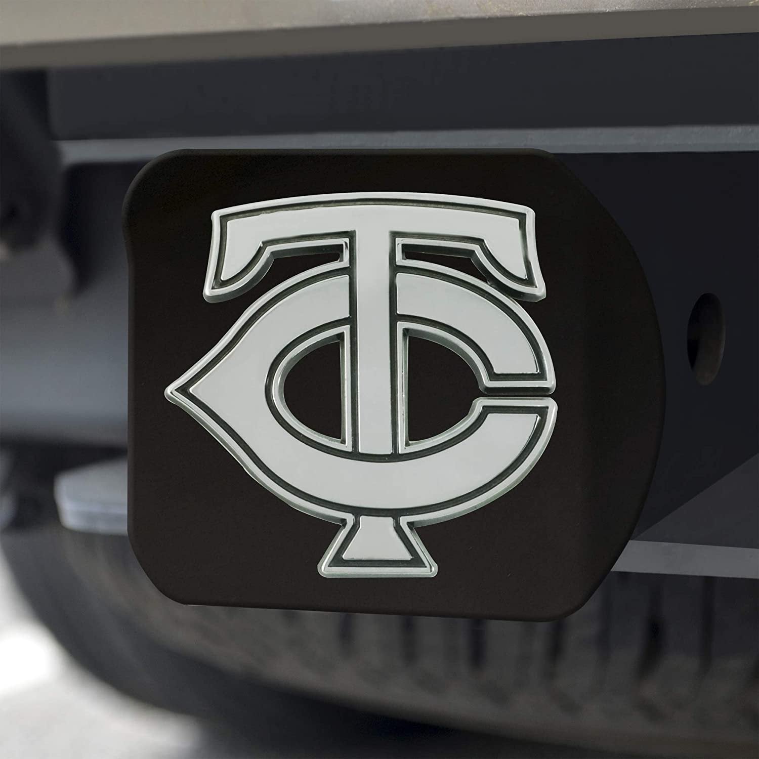 FANMATS 26638 MLB - Minnesota Twins Hitch Cover - Black