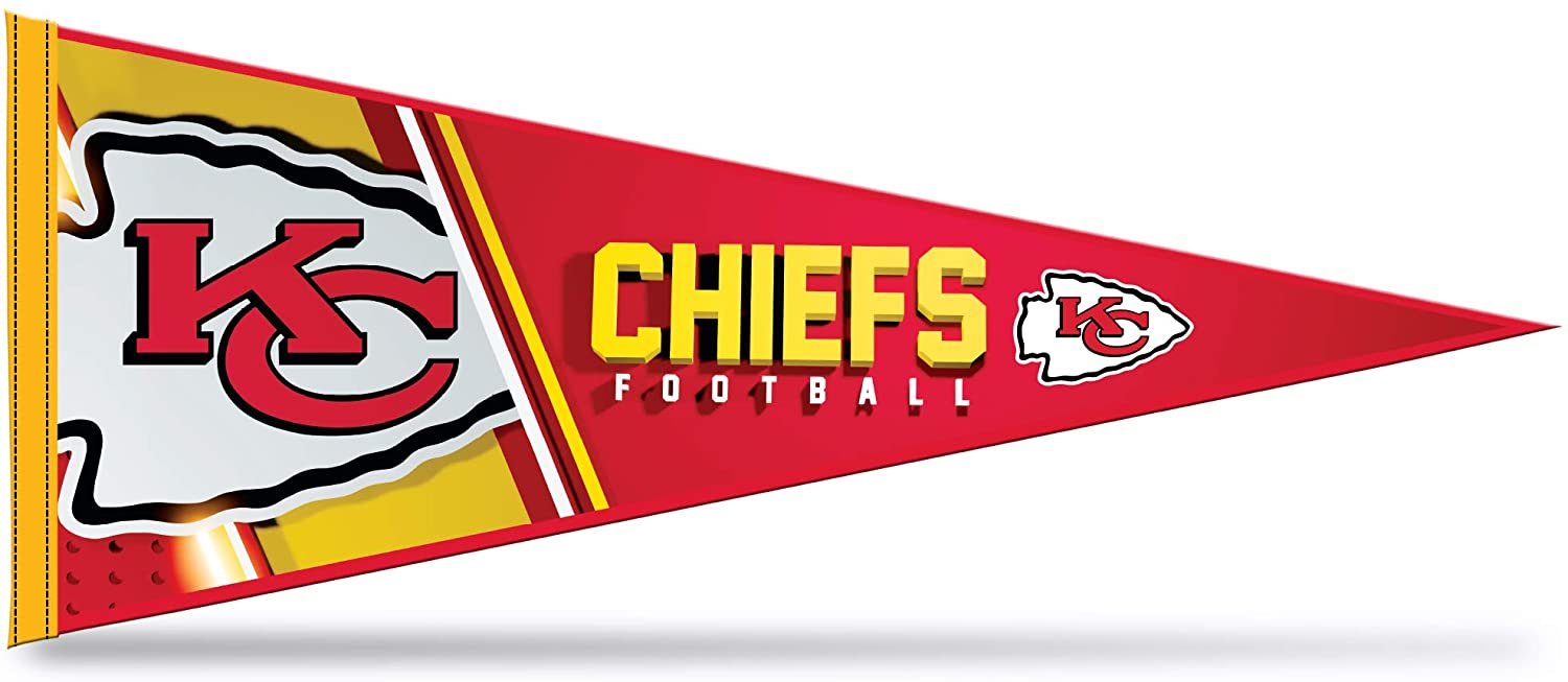 Kansas City Chiefs Pennant 12x30 Inch Soft Felt 1