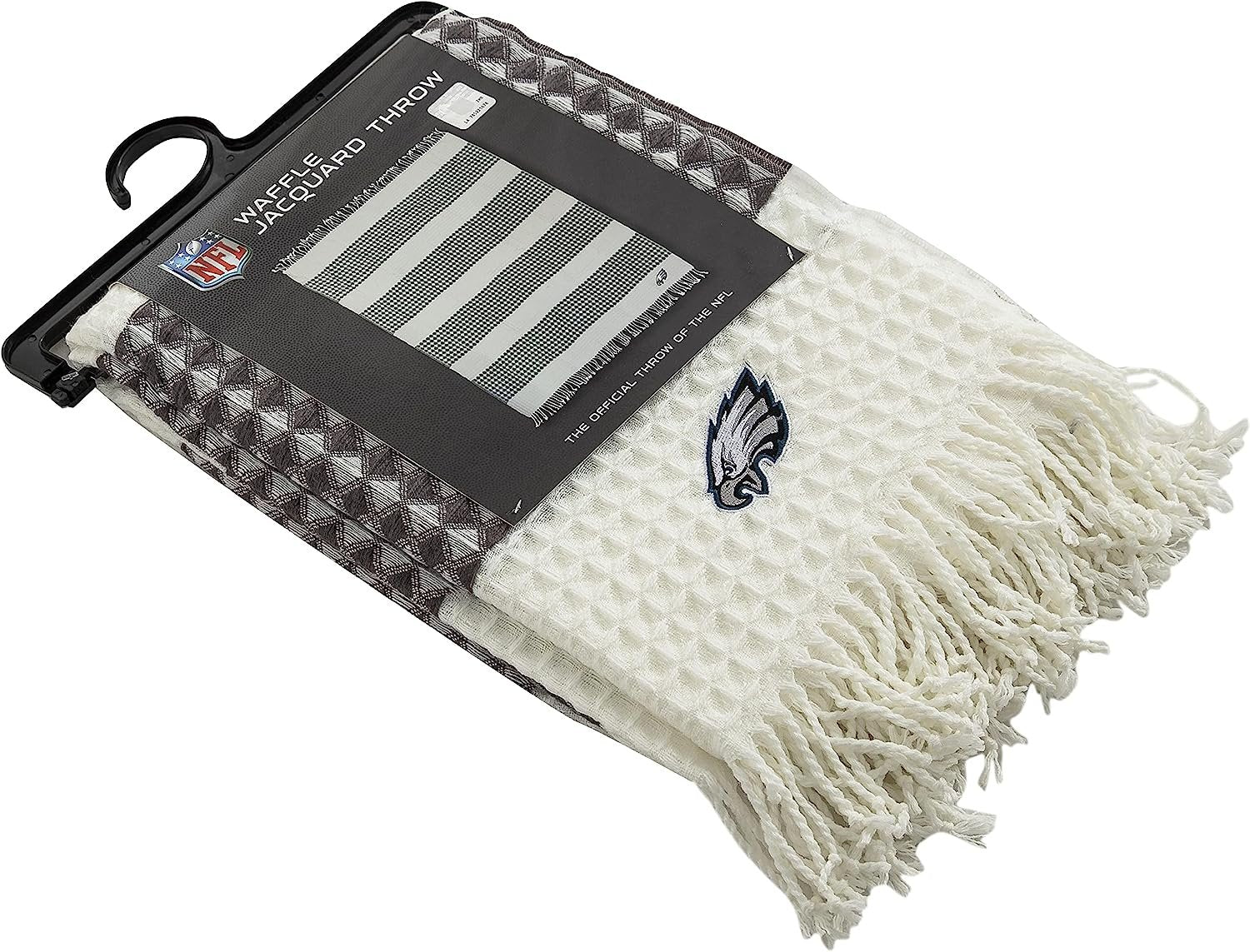 Philadelphia Eagles Throw Blanket Waffle Weave Jacquard, 50x60 Inch, Unisex-Adult, 100% Acrylic 4