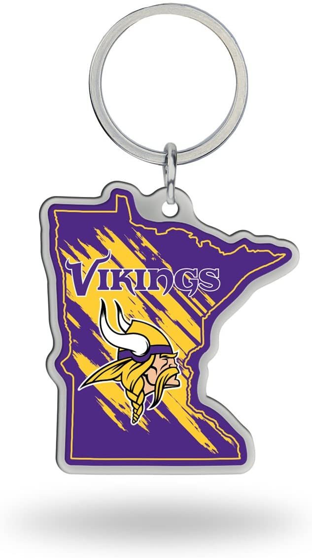 NFL Rico Industries State Shape Keychain, Minnesota Vikings