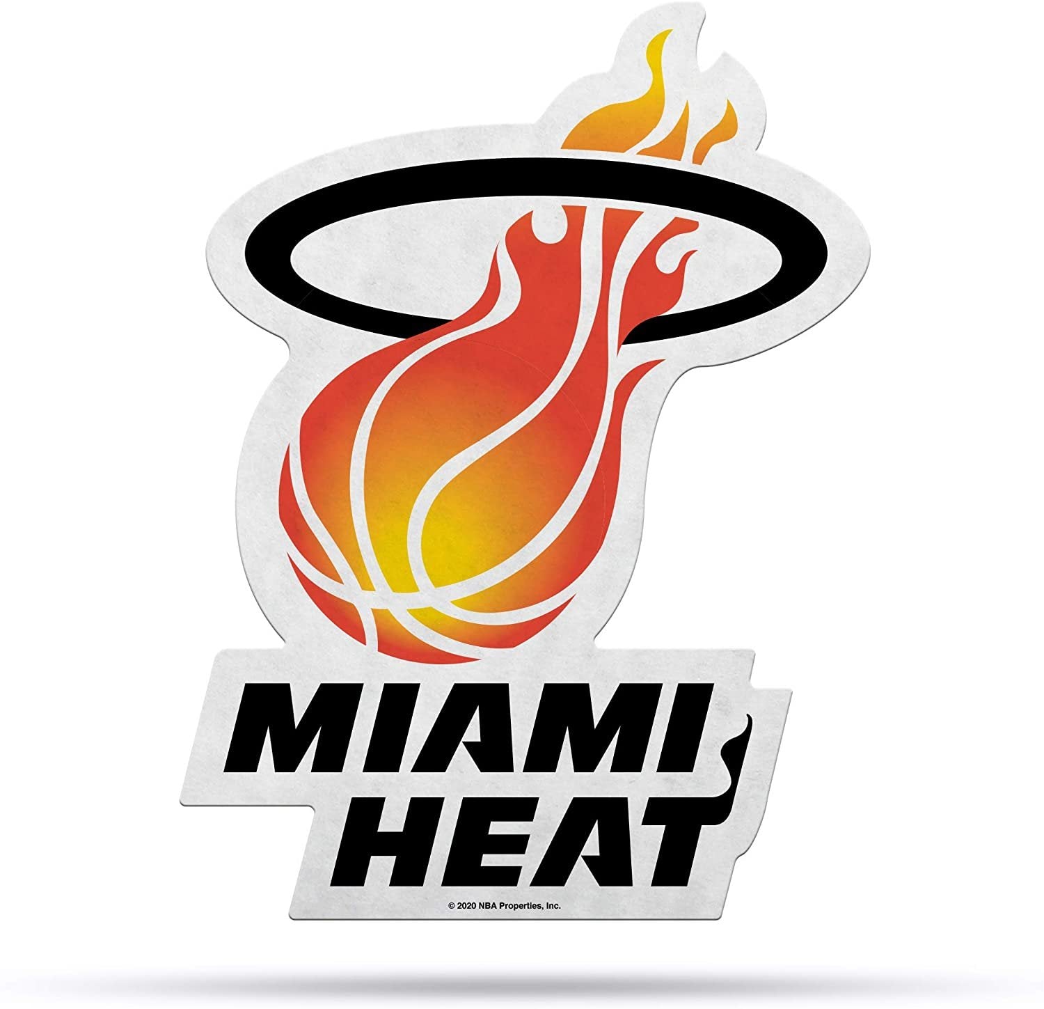 Miami Heat Soft Felt Pennant, Retro Logo Design, 18 Inch, Easy To Hang 1
