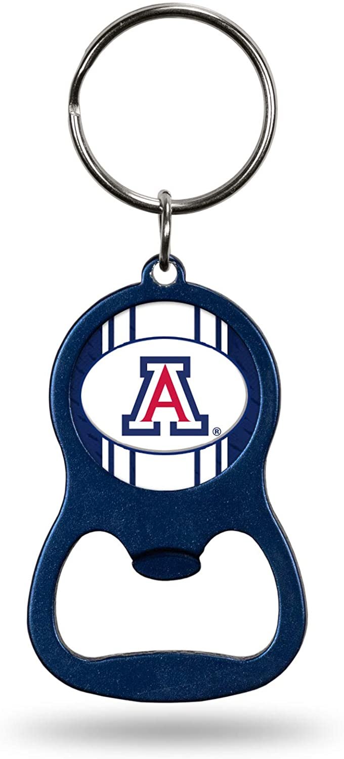 University of Arizona Wildcats Premium Solid Metal Bottle Opener Keychain, Key Ring, Team Color 1