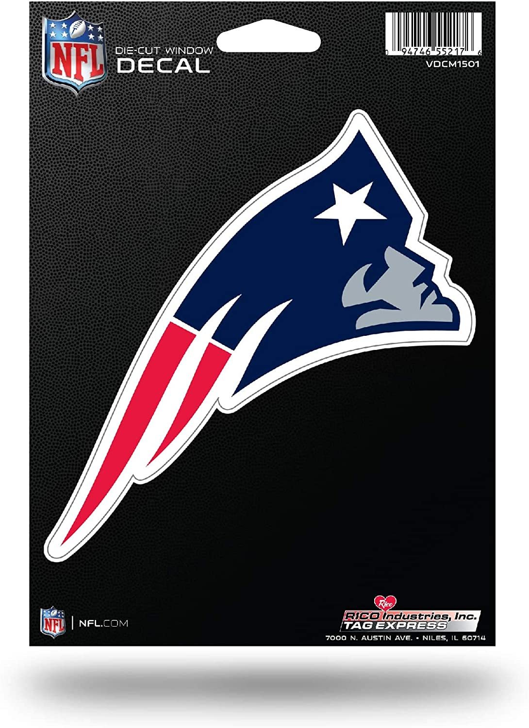 New England Patriots 5 Inch Die Cut Flat Vinyl Decal Sticker Adhesive Backing 1