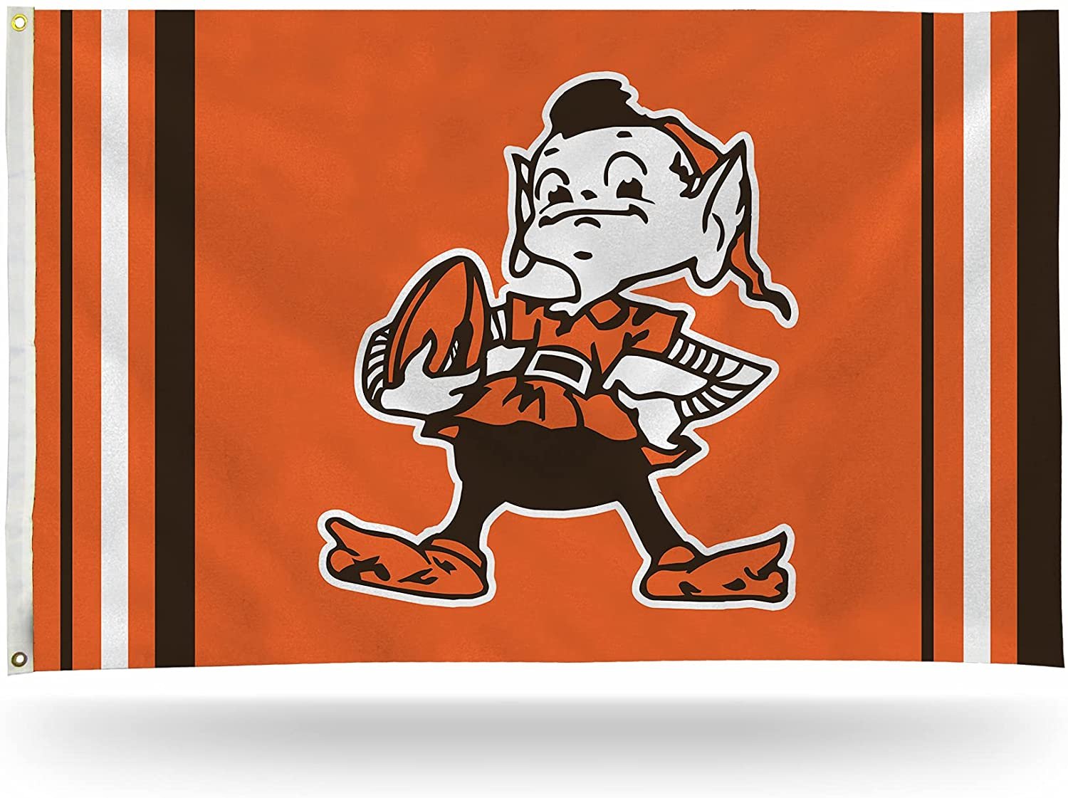 Cleveland Browns Premium 3x5 Feet Flag Banner, Retro Logo, Metal Grommets, Single Sided, Outdoor or Indoor Use 1