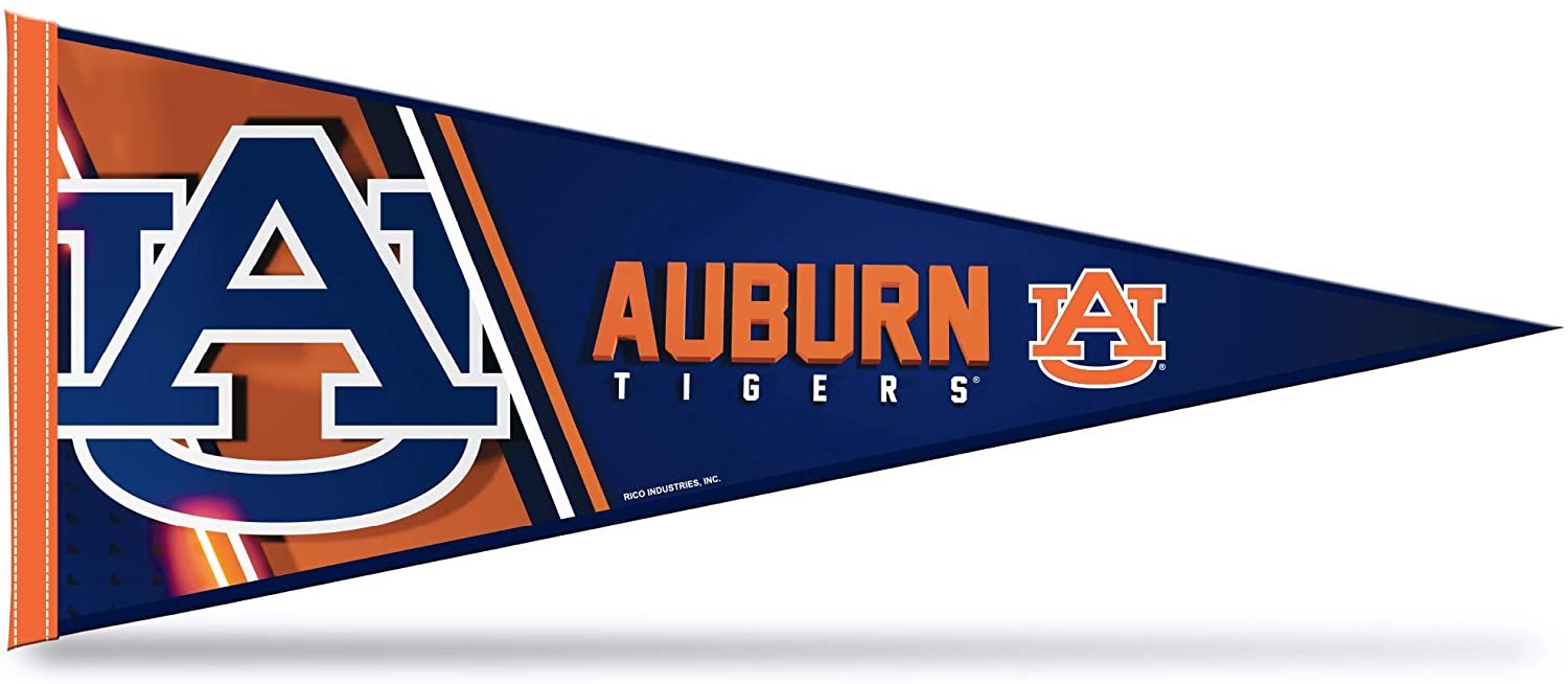 Auburn Tigers Pennant 12x30 Inch Soft Felt University of 1