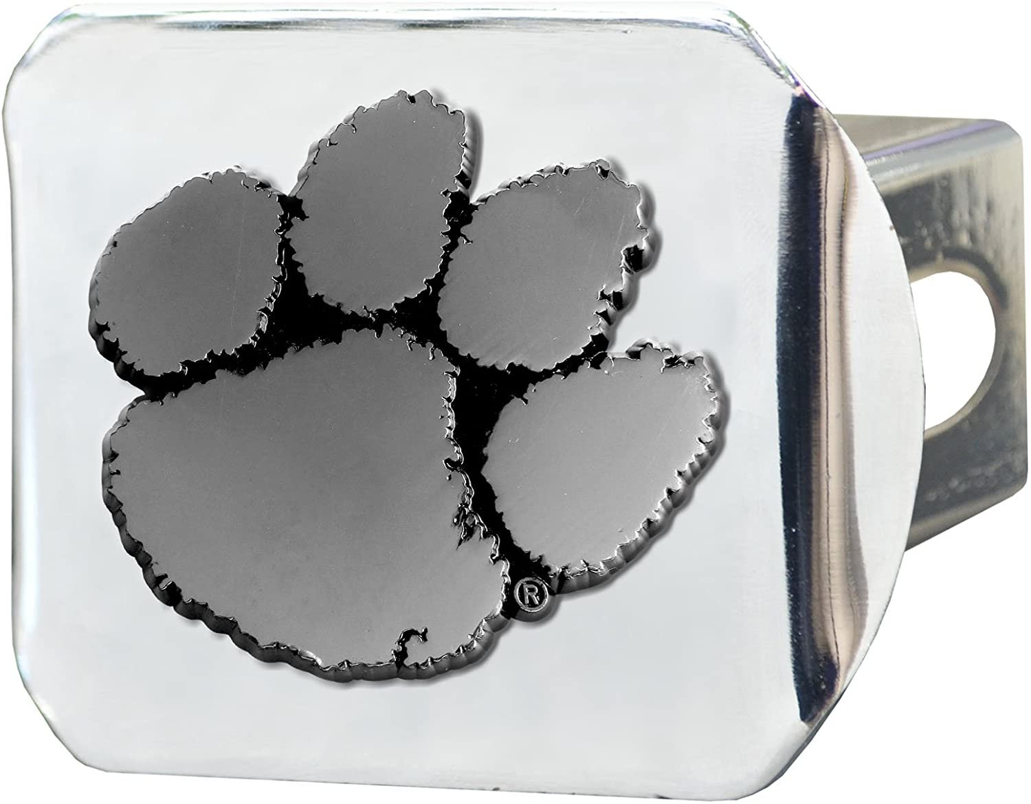 Clemson Tigers Hitch Cover Solid Metal with Raised Chrome Metal Emblem 2" Square Type III University