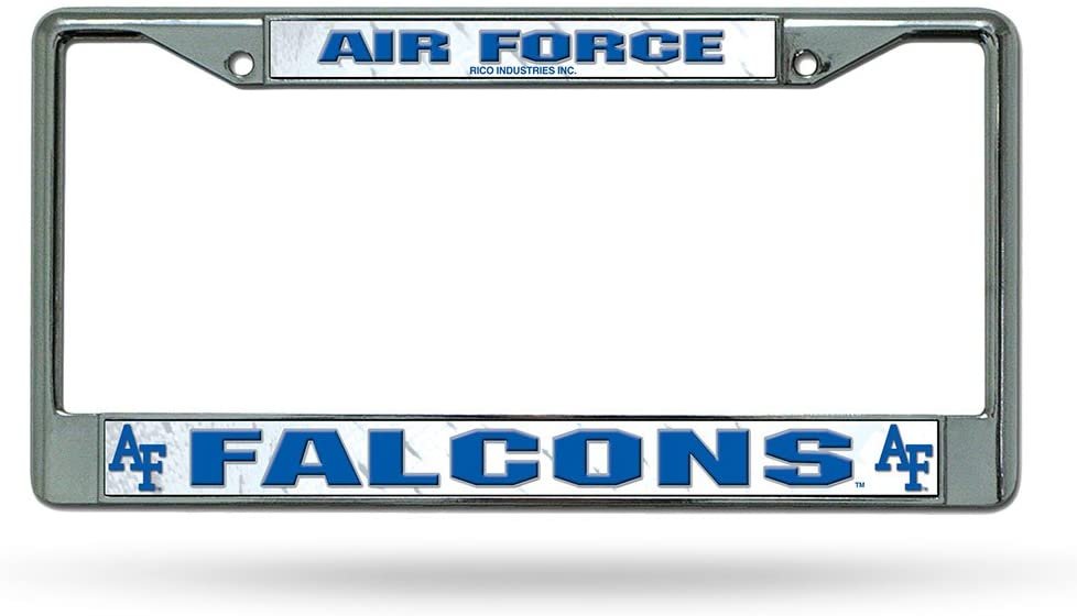 Air Force Academy Falcons Premium Metal License Plate Frame Chrome Tag Cover, 12x6 Inch