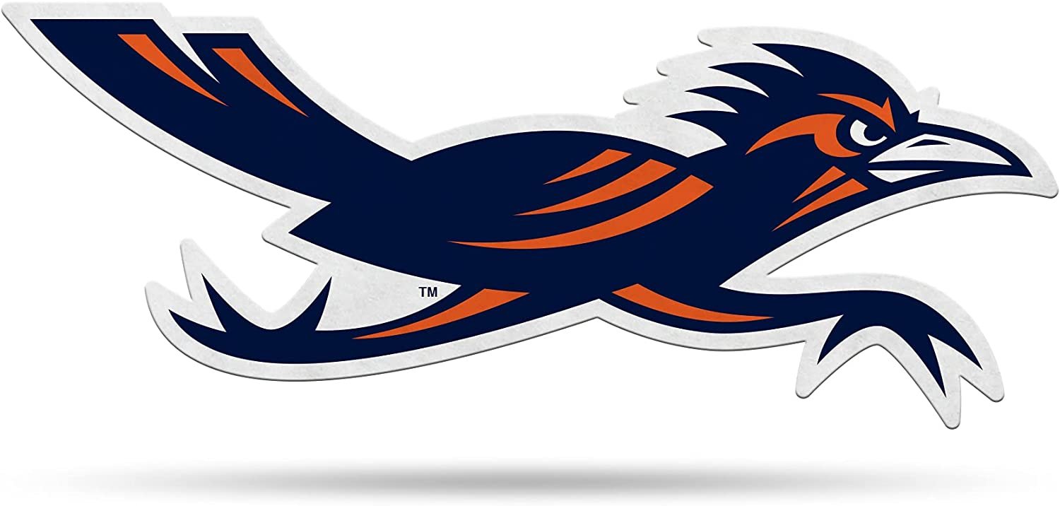 University of Texas San Antonio UTSA Roadrunners Soft Felt Pennant, Mascot Design, Shape Cut, 18 Inch, Easy To Hang