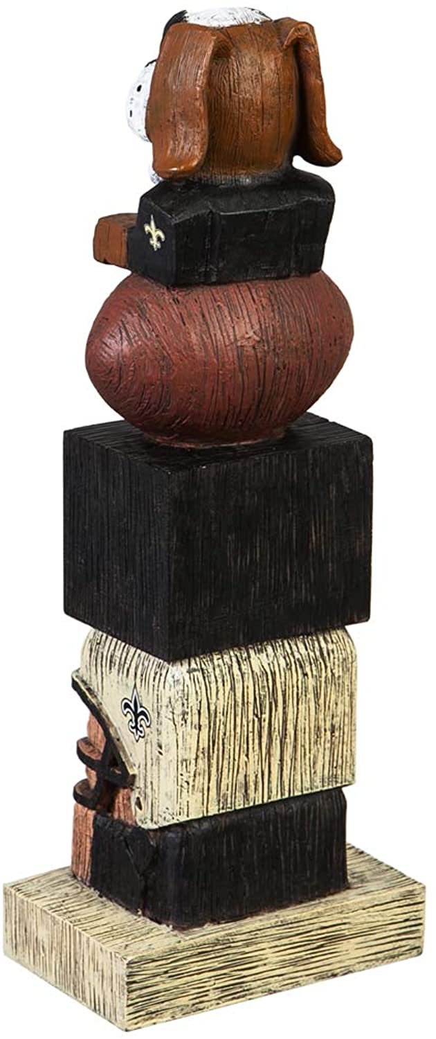 New Orleans Saints Tiki Totem Garden Statue, Hand Painted Resin, 16 Inch, Indoor Outdoor Decor, Officially Licensed 2