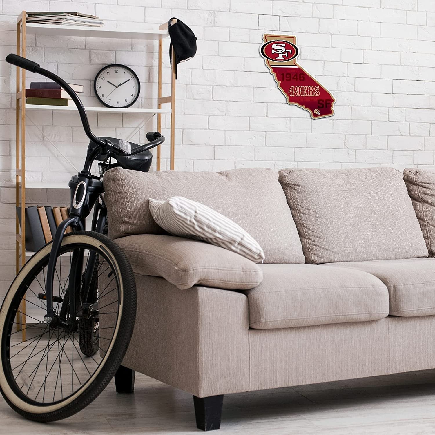 San Francisco 49ers Pennant State Shape 18 Inch Soft Felt 3