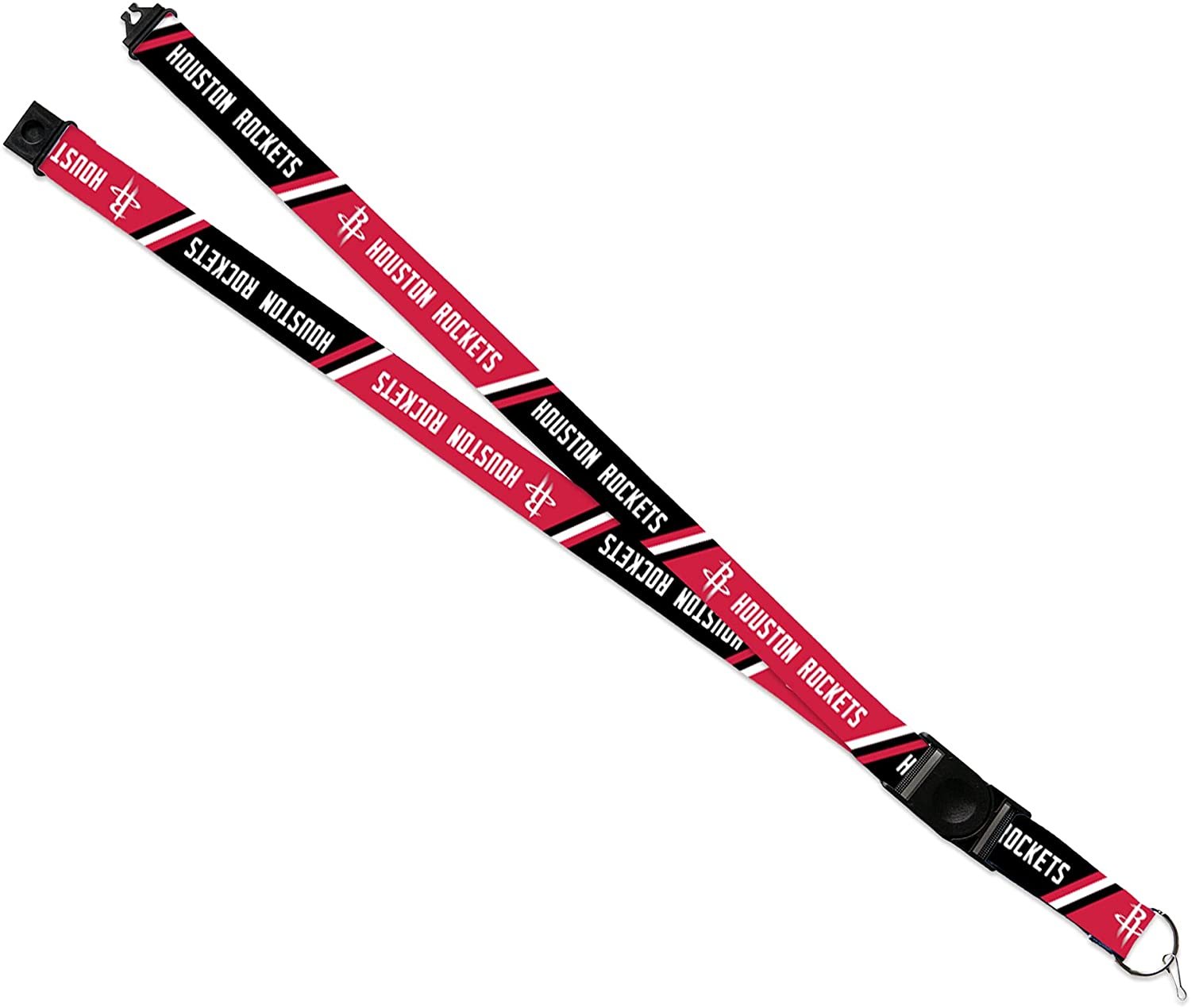 Houston Rockets Premium Lanyard Keychain 18 Inch Button Clip Safety Breakaway 1