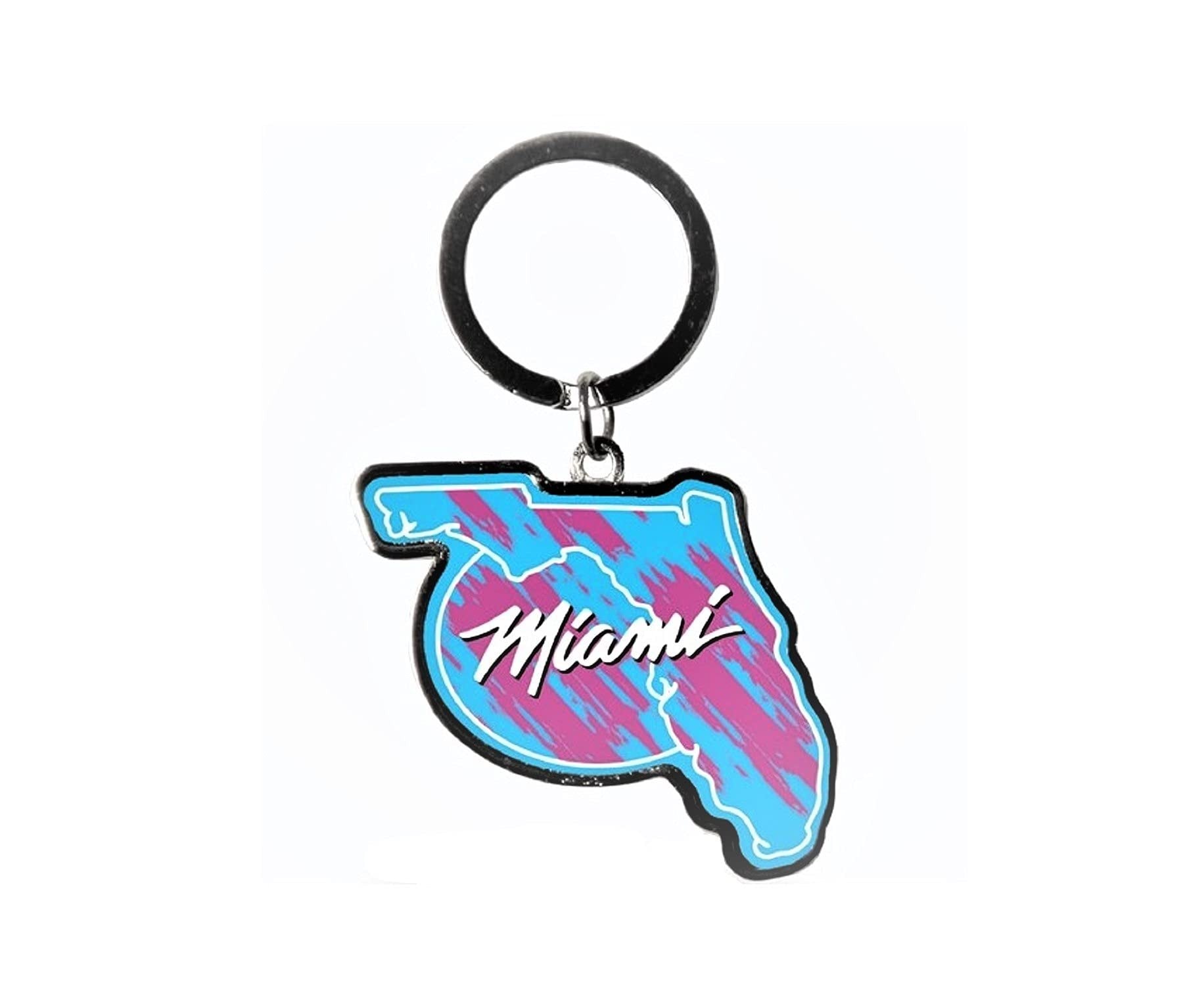 Rico Industries NBA Miami Heat State Shape Keychain 1